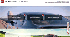 Desktop Screenshot of carlocknissanofjackson.com