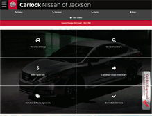 Tablet Screenshot of carlocknissanofjackson.com